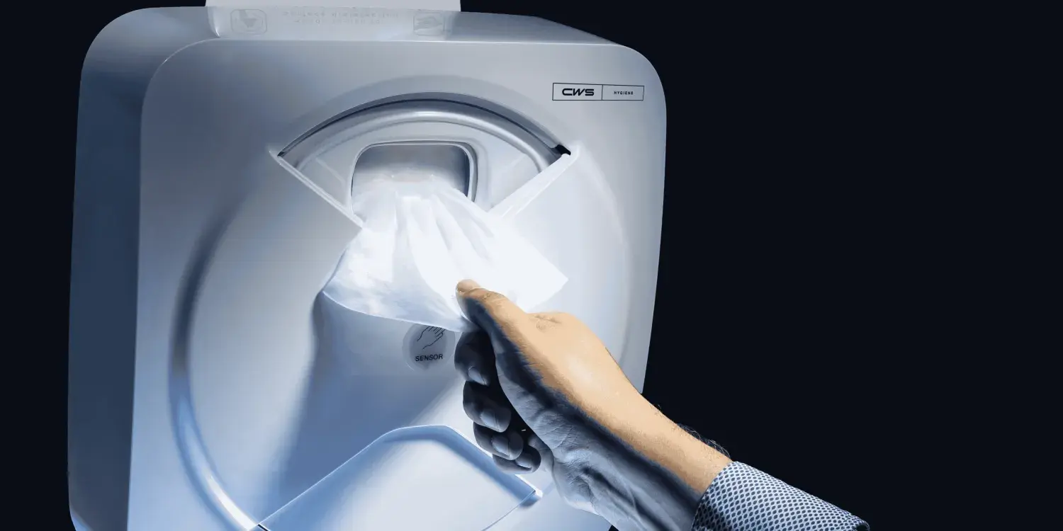 CWS Hygiene dispenser for surface disinfection wipes 