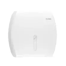 Clear+ Jumbo toilet paper holder white