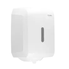 Clear + centrefeed towel dispenser in white