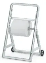 Floorstanding Clear+ industry paper roll holder