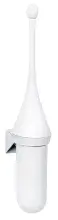 Clear+ toilet brush set wall mounted white