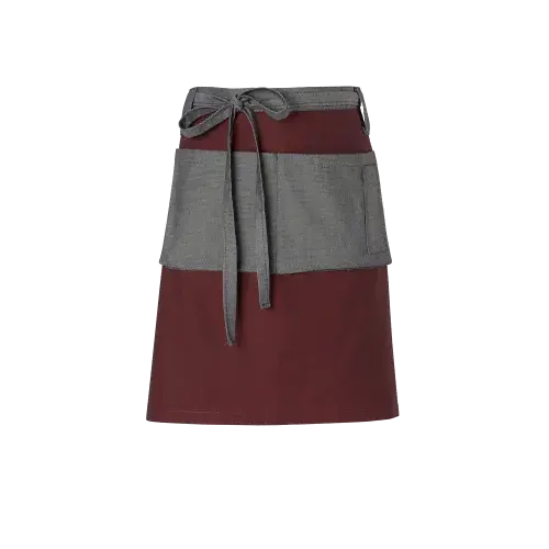 gastro concept half apron dark red