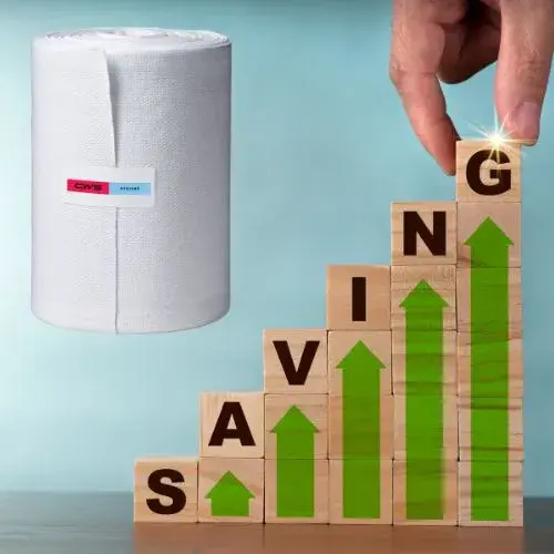 Katoenen handdoekrol is voordeliger dan papier