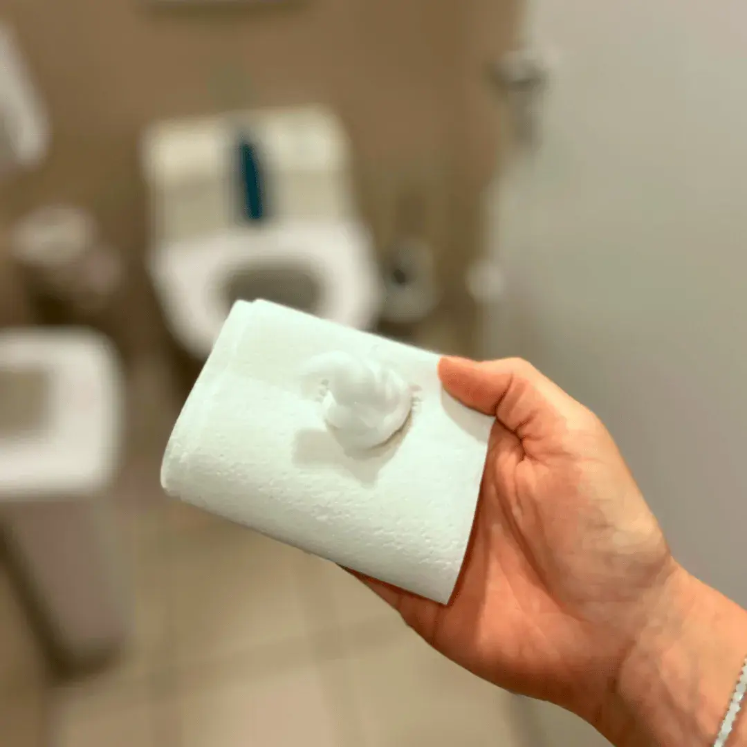 Toaletný papier s Toilet Paper Foam