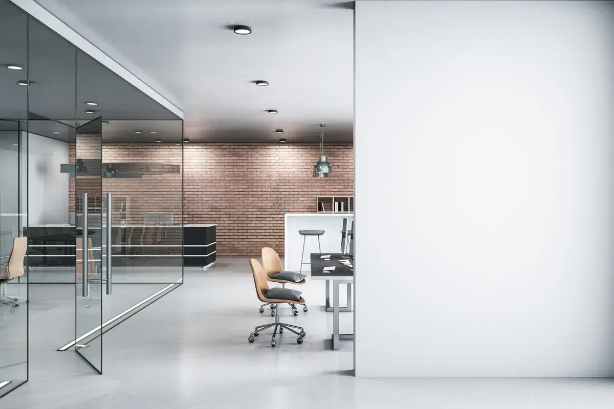 A clean and modern office