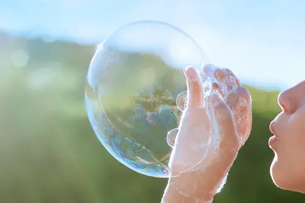 Soap bubble sustainability